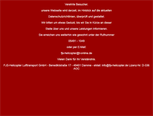 Tablet Screenshot of fjs-helicopter.de